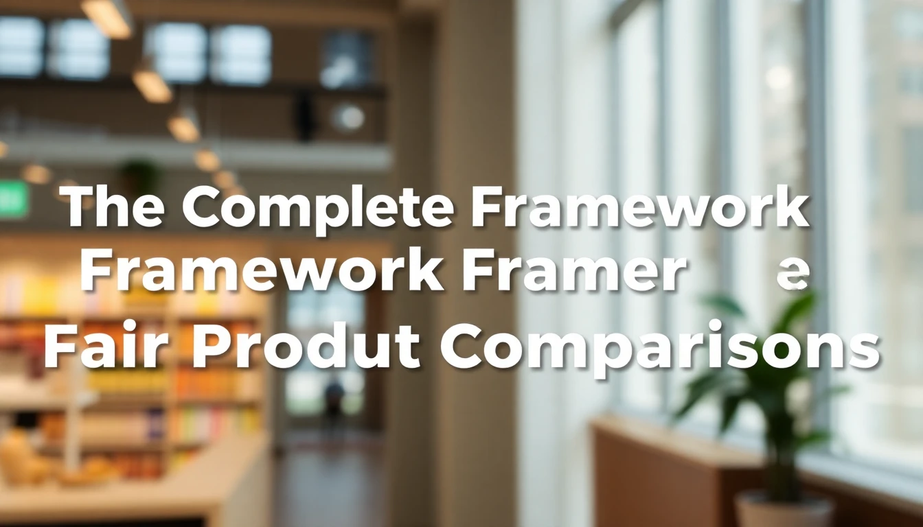 The Complete Framework for Fair Product Comparisons